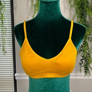 Zeanna Outfitters | Seamless Comfort Wirefree Bralette in DK Mustard